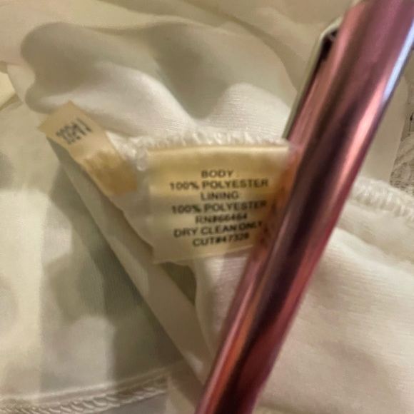 Hanna Tyler Ivory Circle Lace Dress 8 FREE SHIP - Picture 4 of 5